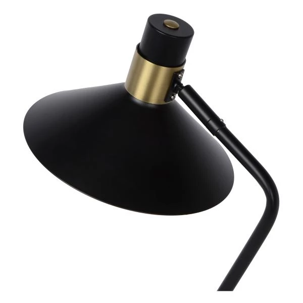 Lucide PEPIJN - Lampe de bureau - 1xE14 - Noir - détail 2